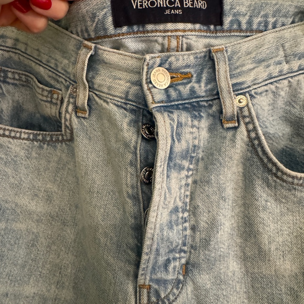 Veronica Beard Faded Denim Jeans